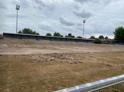 Le stade du RC Lens B en grand chantier