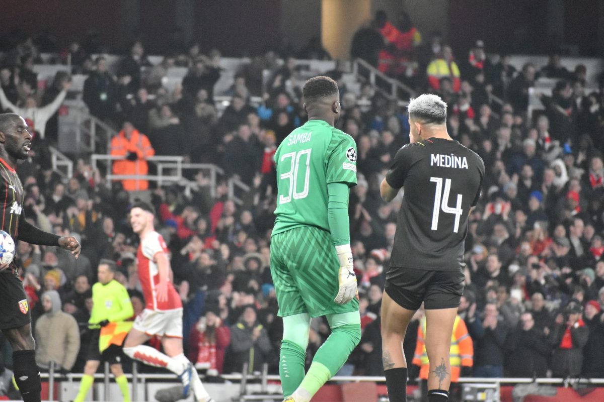 déception samba medina Arsenal Lens Ligue des Champions