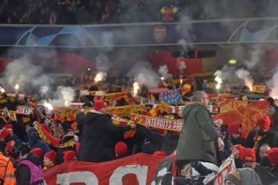 A l’Emirates Stadium, les 3 000 supporters lensois ont répondu présent