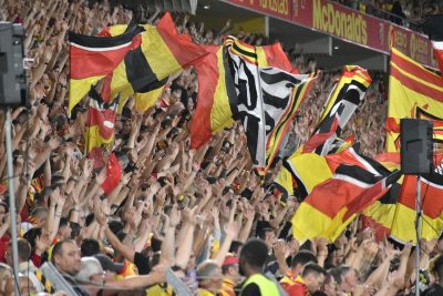 Les supporters du RC Lens au rendez-vous au Roazhon Park